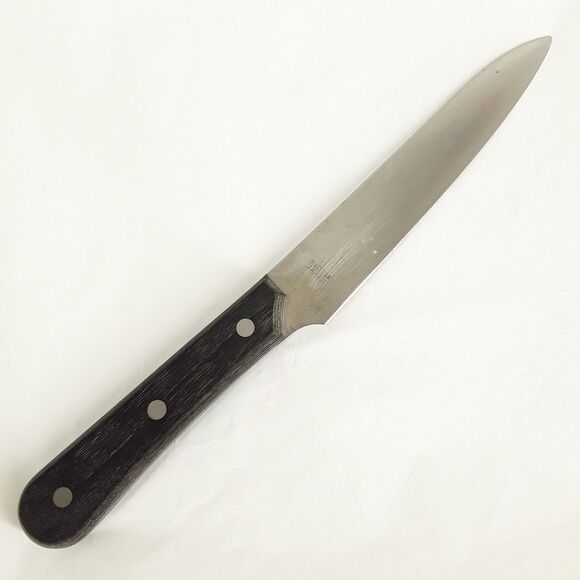 A. G. Russell Utility Knife/Chef 8W, 6" Fixed Blade, Full Tang w/ Wood H., Japan - Picture 2 of 8